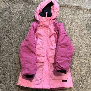 Lands' End Pink and Purple Quilted Jacket